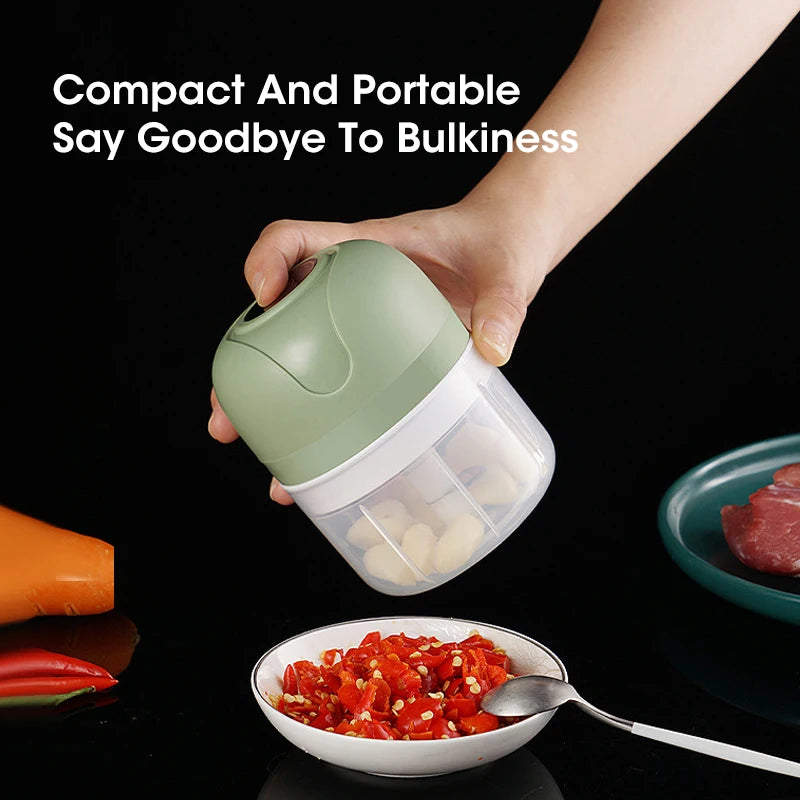 Electric Garlic Masher Portable Chopper