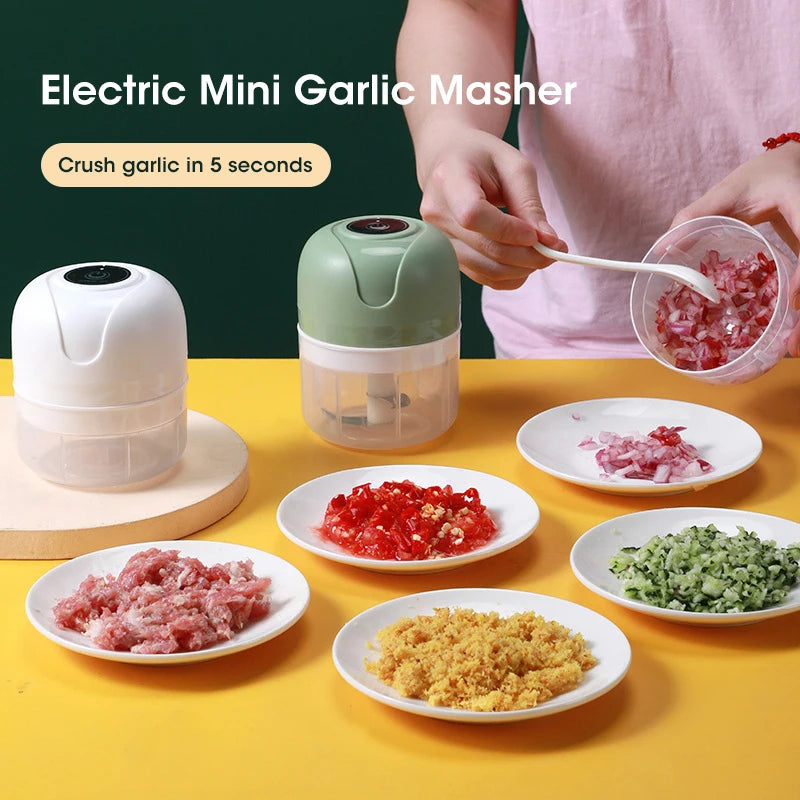 Electric Garlic Masher Portable Chopper
