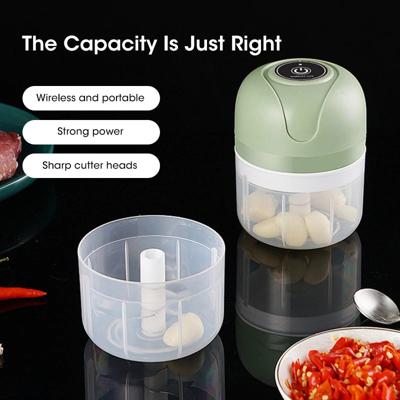 Electric Garlic Masher Portable Chopper