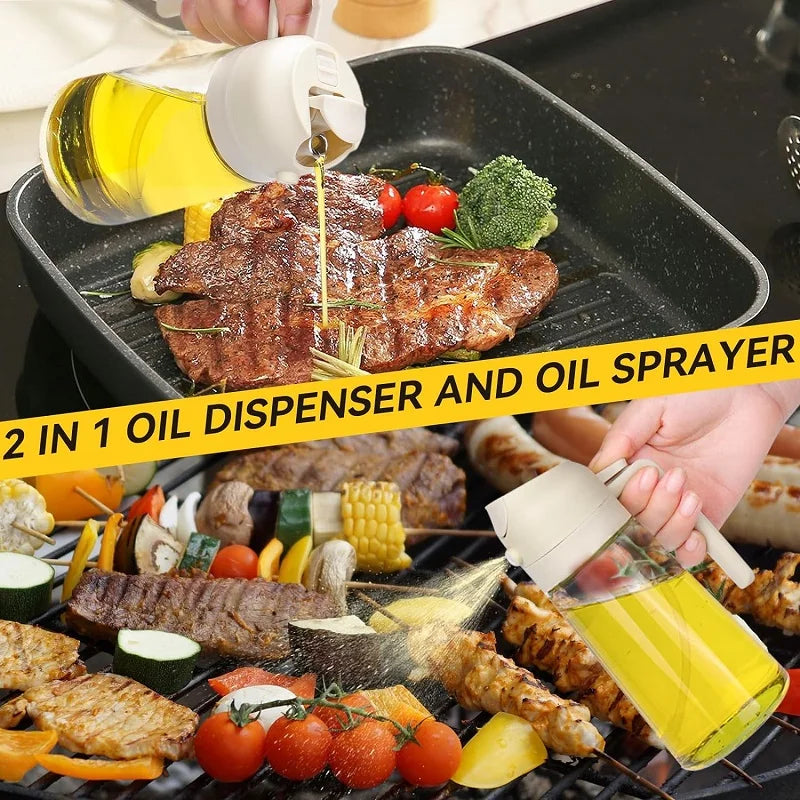 2 in 1 Oil Spray Bottle